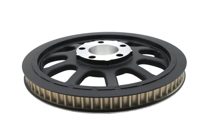 York 191430 Black Rear Belt Pulley with 66 Teeth for Harley Davidson FLST and FXST Models by York