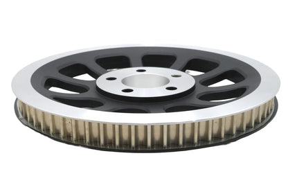 York 191430 Black Rear Belt Pulley with 66 Teeth for Harley Davidson FLST and FXST Models by York