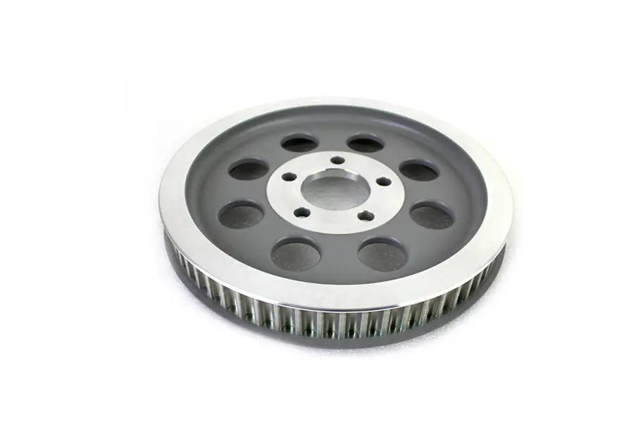 York 191435 Silver Rear Belt Pulley with 61 Teeth for Harley Davidson XL Models by York