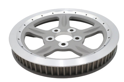 York Silver Rear Belt Pulley 68 Tooth for Harley Davidson XL Models (Part #191437) by York