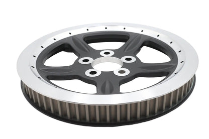 York Black 68-Tooth Rear Belt Pulley for Harley Davidson XL Models - Part 191438 by York