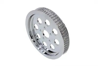 York Rear Drive Pulley with 65 Teeth for Harley Davidson FXST - Chrome Finish by York