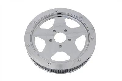 York 20-0353 Rear Drive Pulley - 65 Tooth Chrome for Harley Davidson FXST by York