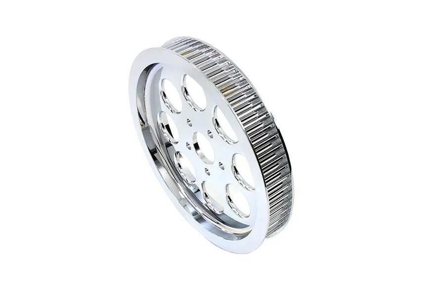 York 70 Tooth Chrome Rear Drive Pulley for Harley Davidson FL and FX Models by York