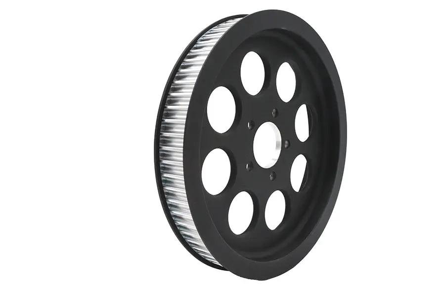 V-Twin 40217-00 Black 70-Tooth Rear Drive Pulley for Harley Davidson FLT Models by V-Twin