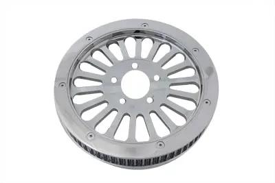 York 94-604 Chrome 16-Spoke Rear Drive Pulley with 65 Teeth for Harley Davidson FXST by York