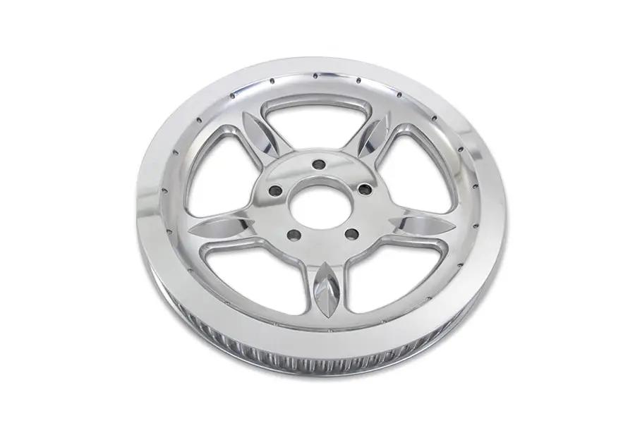 York Rear Drive Pulley 68 Tooth Chrome for Harley Davidson XL Models by York