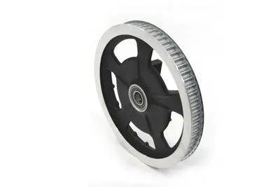 V-Twin Rear Pulley 68 Tooth Black for Harley Davidson FLT – 1 Inch Wide, OEM Cross Ref 40217-09 by V-Twin