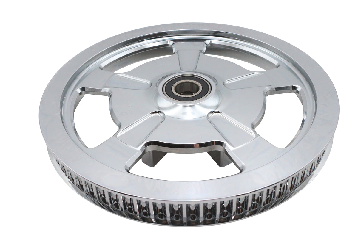 V-Twin 191447 Chrome Rear Drive Pulley, 68-Tooth