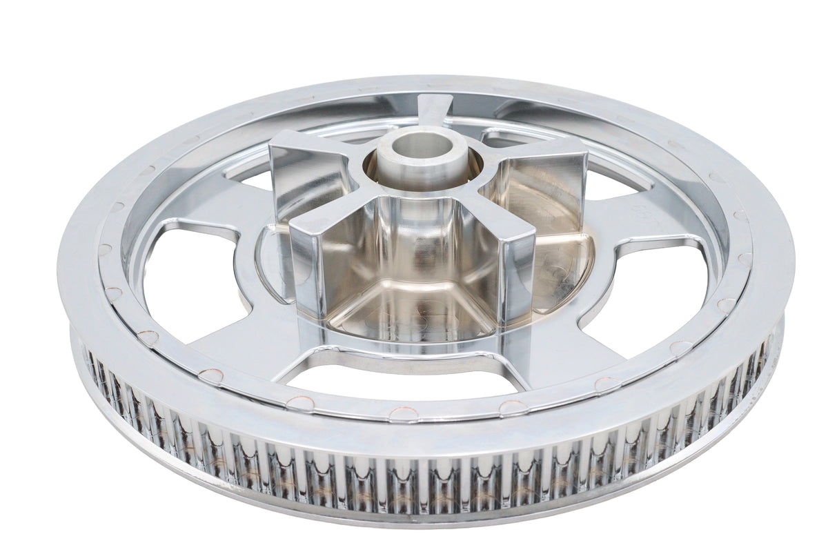 V-Twin 191447 Chrome Rear Drive Pulley, 68-Tooth
