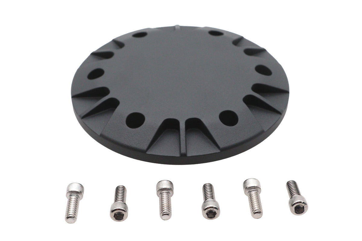 Ultima 58-673 2-Inch Primary Belt Drive Motor Pulley Cap, Black