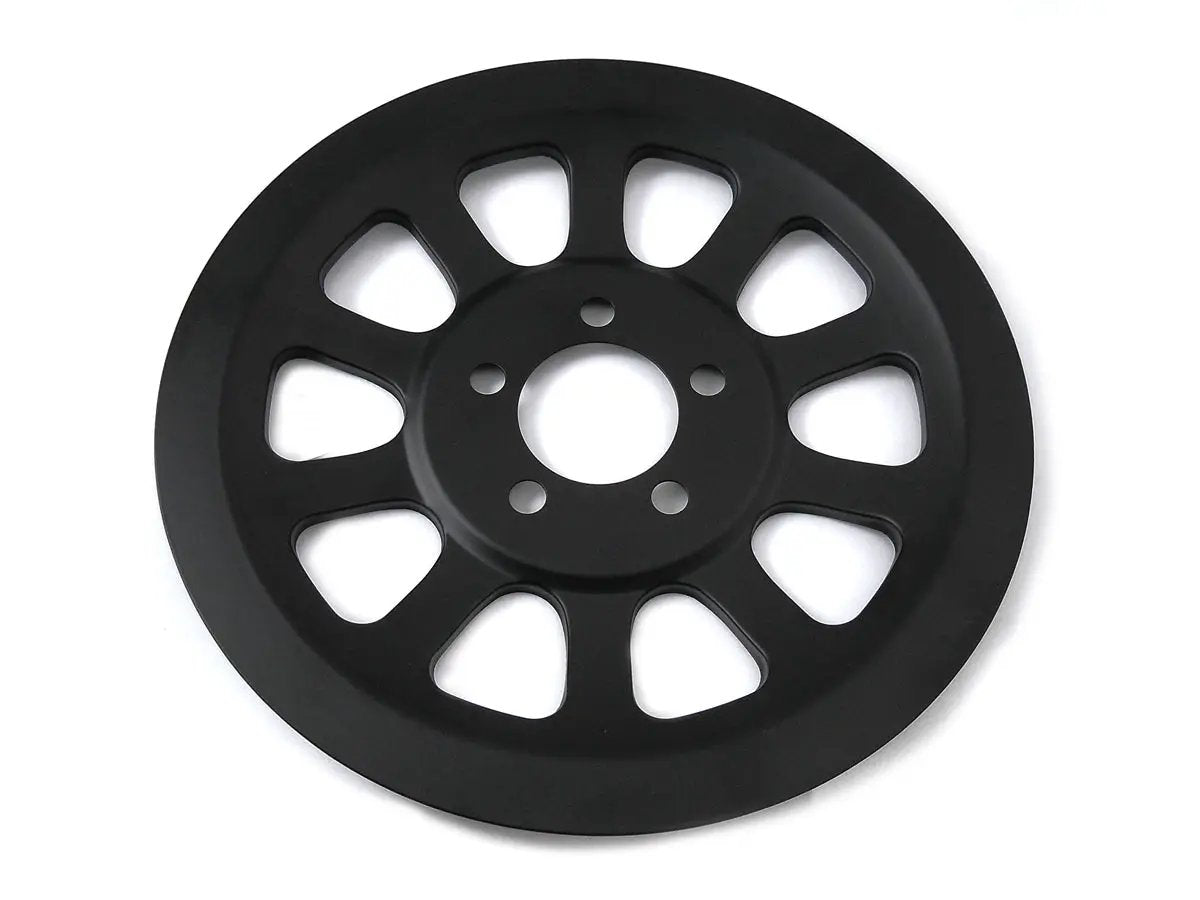 York Outer Pulley Cover 66 Tooth Black for Harley Davidson FXST (2007-2016) by York