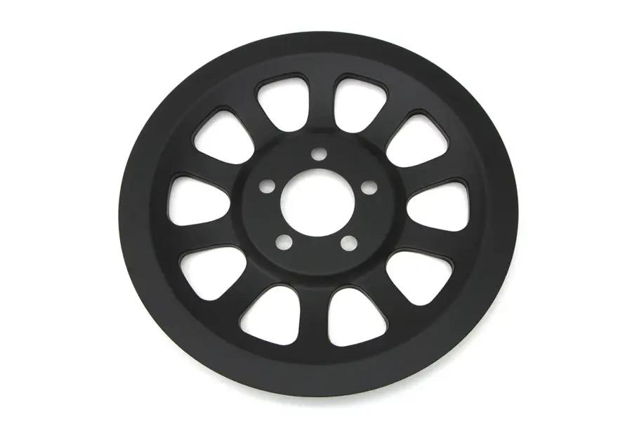 York Outer Pulley Cover 66 Tooth Black for Harley Davidson FXST (2007-2016) by York