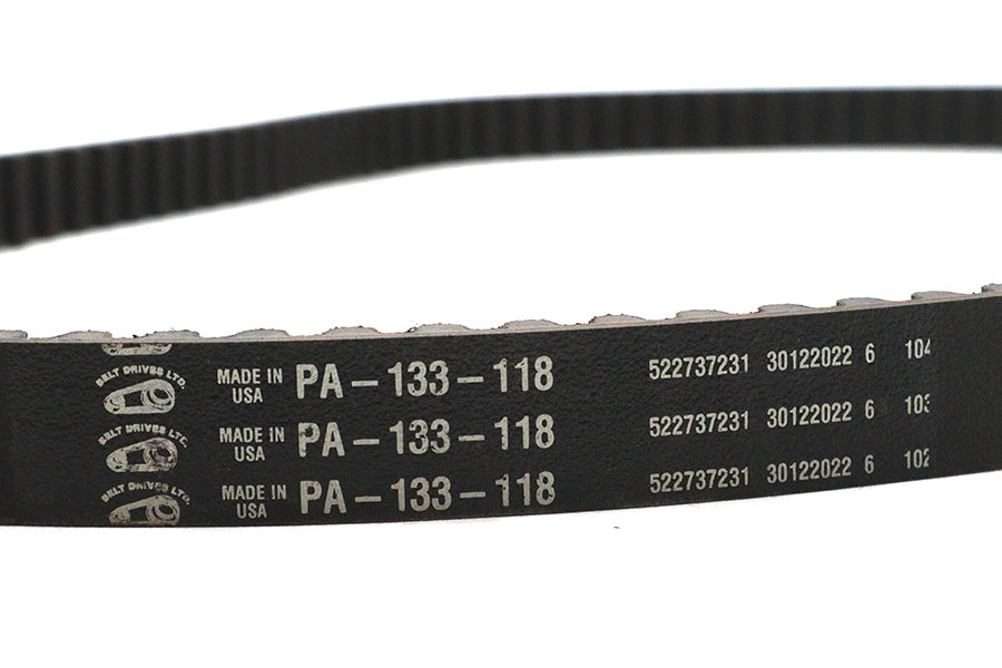 Belt Drive LTD. Carlisle Panther 1-1/8 Inch Rear Belt - 133 Tooth for Harley Davidson XLH (1991-2000)