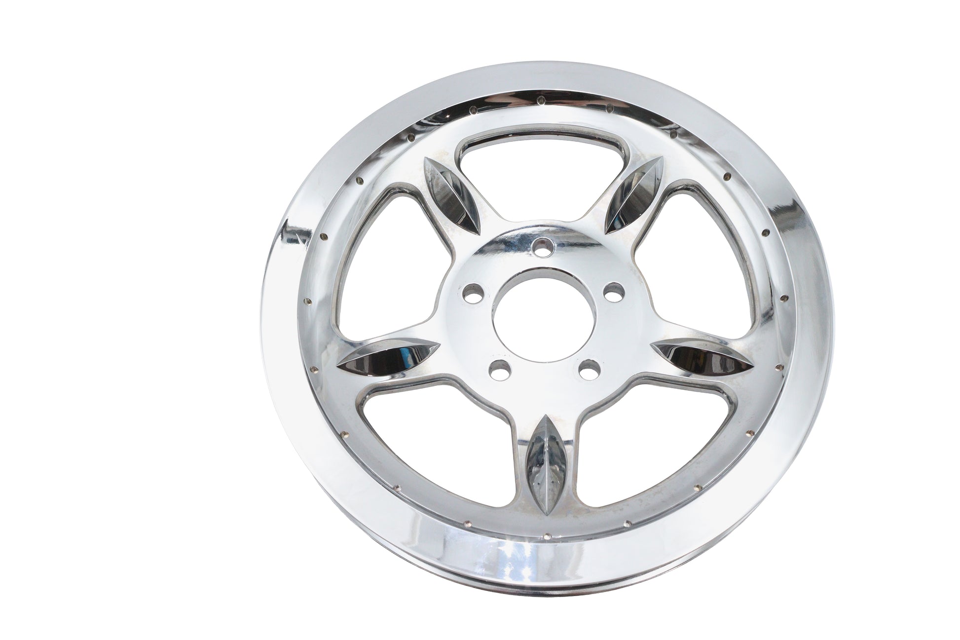V-Twin 20-4102 Factory Sample Rear Drive Pulley, 68-Tooth Chrome