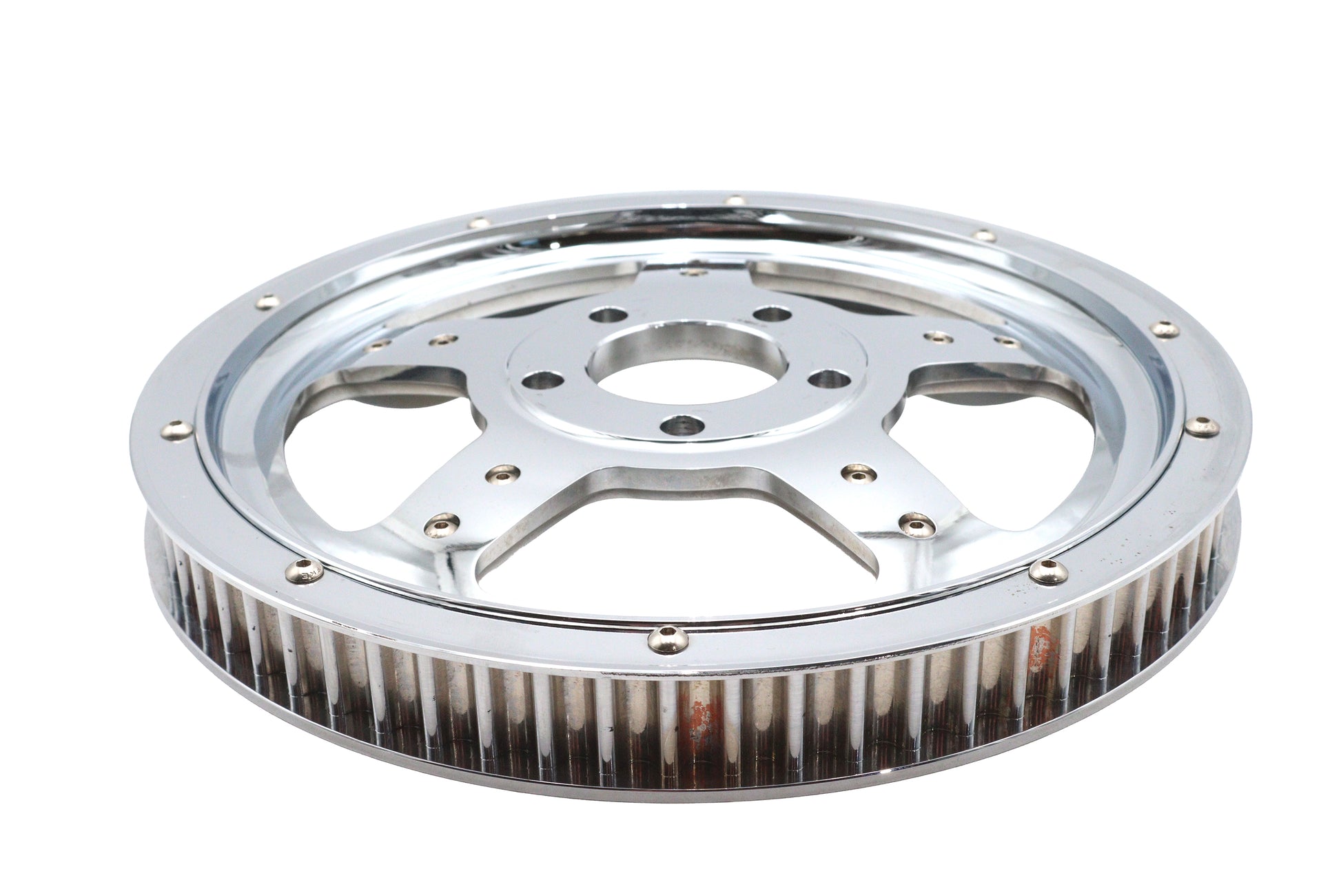 V-Twin 20-4102 Factory Sample Rear Drive Pulley, 68-Tooth Chrome