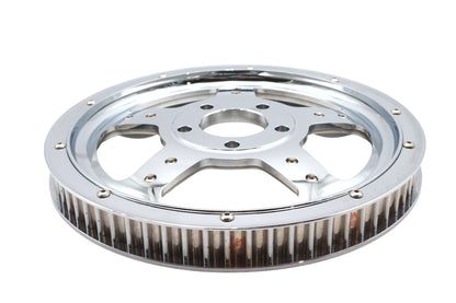 V-Twin 20-4102 Factory Sample Rear Drive Pulley, 68-Tooth Chrome