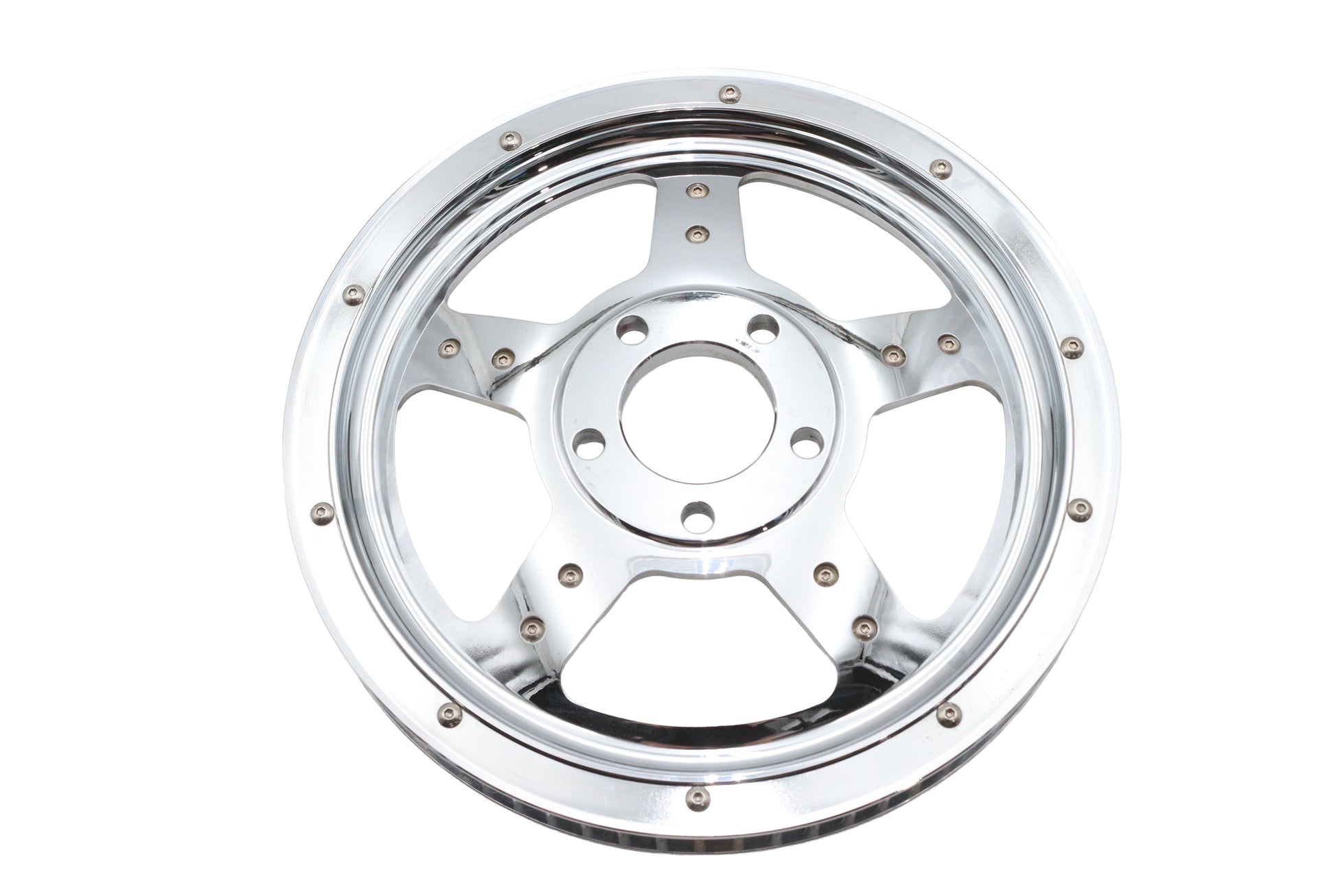 V-Twin 20-4102 Factory Sample Rear Drive Pulley, 68-Tooth Chrome