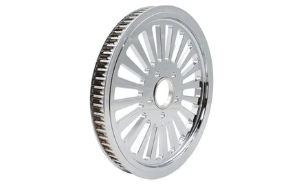 Ultima King Spoke Rear Drive Pulley 70 Tooth Chrome - High-Performance Motorcycle Drive Component by Ultima