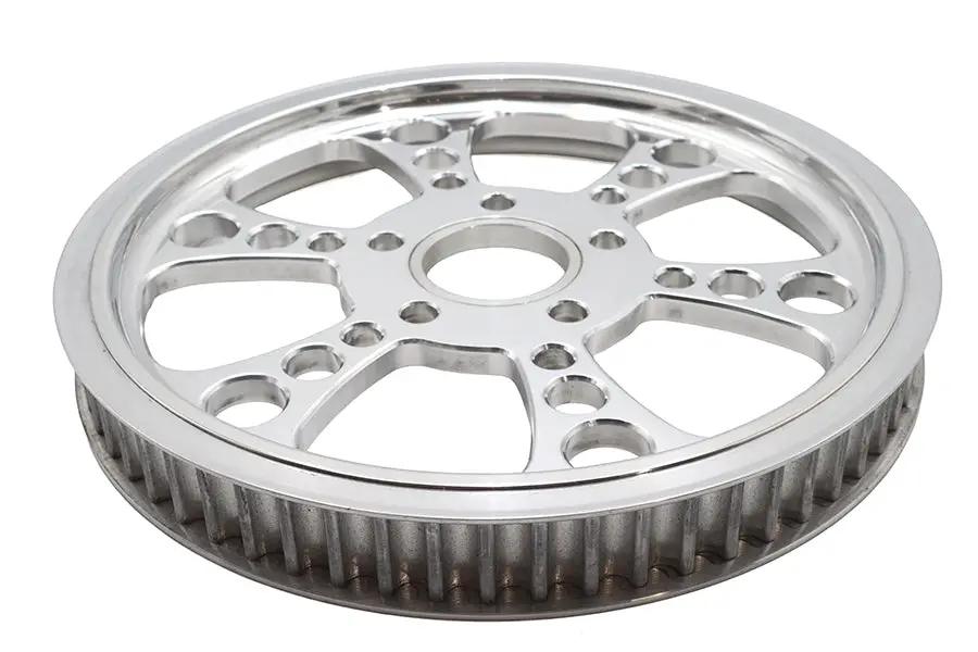 Ultima Kool Kat Rear Drive Pulley 65 Tooth Polished - High-Performance Motorcycle Part by Ultima