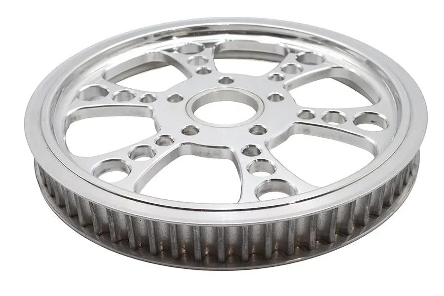 Ultima Kool Kat Rear Drive Pulley 65 Tooth Polished - High-Performance Motorcycle Drive Component by Ultima