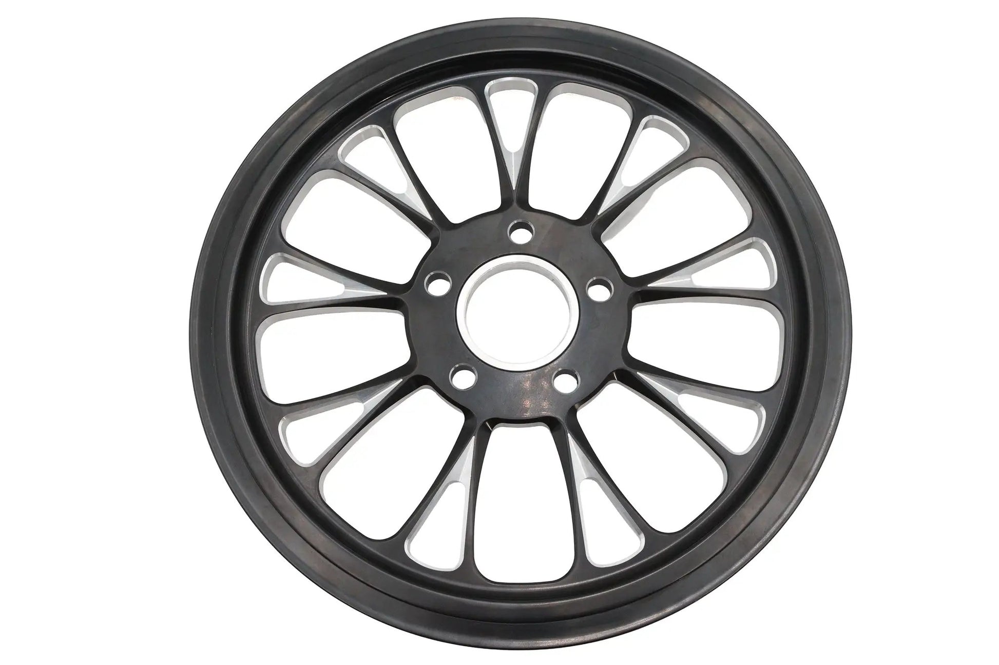Ultima Manhattan Rear Drive Pulley 70 Tooth Black Cut - High-Performance Motorcycle Accessory by Ultima
