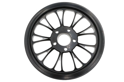 Ultima Manhattan Rear Drive Pulley 70 Tooth Black Cut - High-Performance Motorcycle Accessory by Ultima