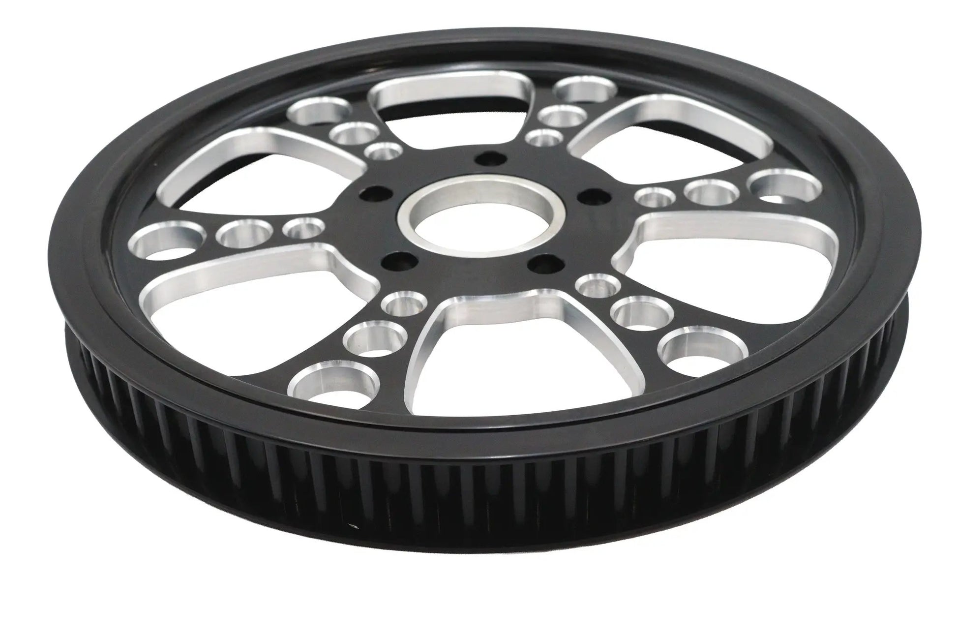 Ultima Kool Kat Rear Drive Pulley 65 Tooth Black Cut - Efficient Power Transmission for Custom Builds by Ultima