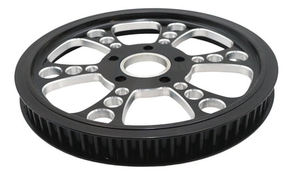 Ultima Kool Kat Rear Drive Pulley 65 Tooth Black Cut - Efficient Power Transmission for Custom Builds by Ultima
