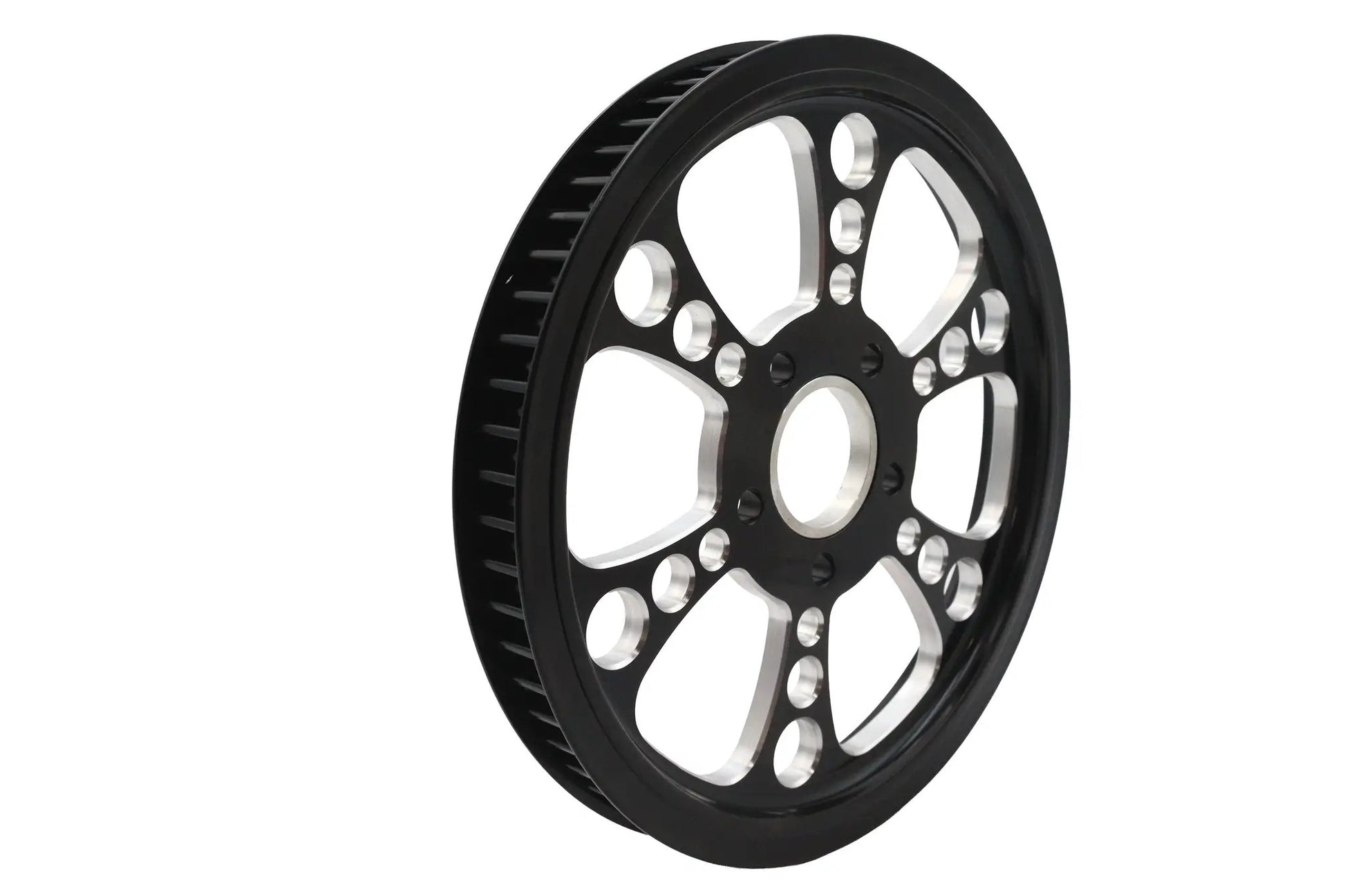 Ultima Kool Kat Rear Drive Pulley 65 Tooth Black Cut - Efficient Power Transmission for Custom Builds by Ultima