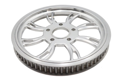 Ultima Vortex Rear Drive Pulley 65 Tooth Polished - High-Performance Motorcycle Accessory by Ultima