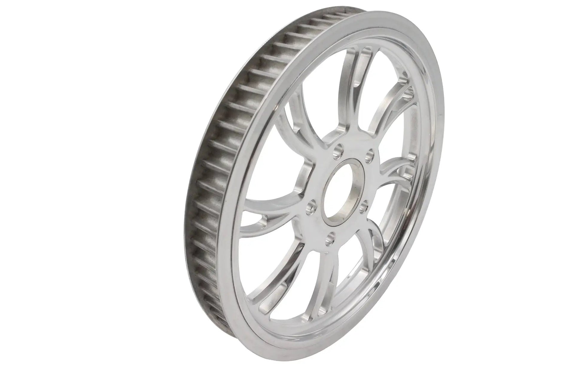 Ultima Vortex Rear Drive Pulley 65 Tooth Polished - High-Performance Motorcycle Drive Component by Ultima