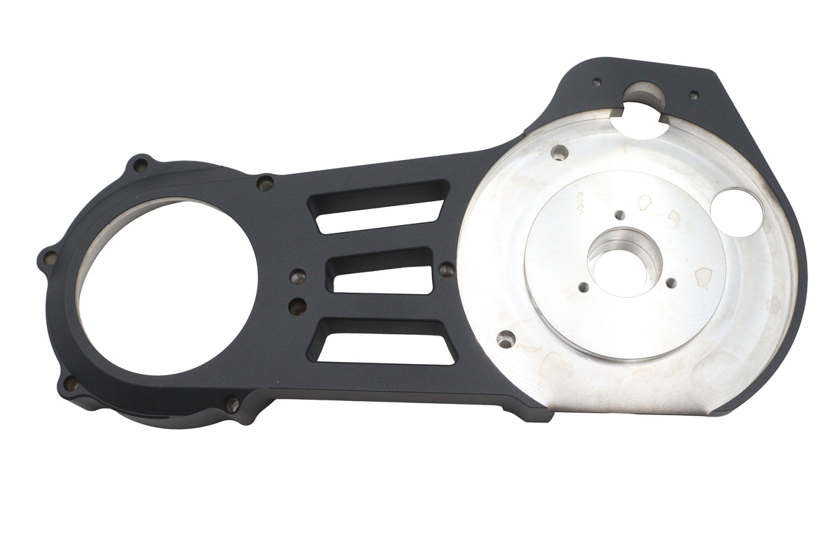Ultima 2-Inch Belt Drive Billet Motor Plate, Black, Part 58-668