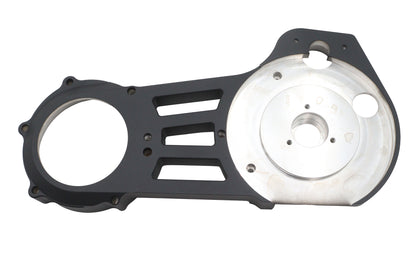 Ultima 2-Inch Belt Drive Billet Motor Plate, Black, Part 58-668