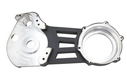 Ultima 2-Inch Belt Drive Billet Motor Plate, Black, Part 58-668