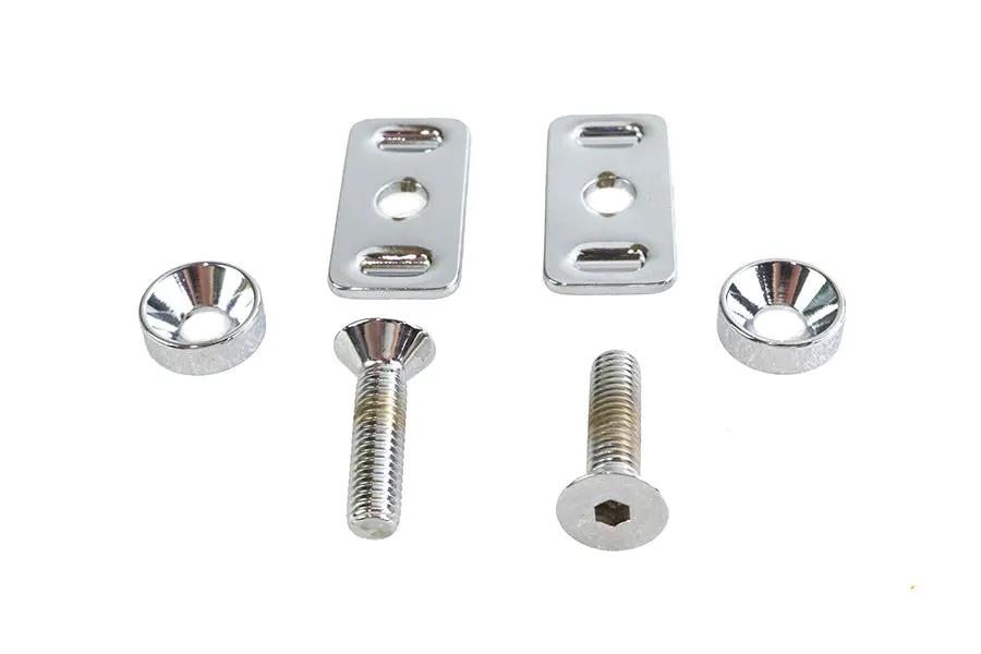 Colony Chrome Swingarm End Plate Adjuster Hardware Kit for Harley Davidson FXD (1991-2000) by Colony