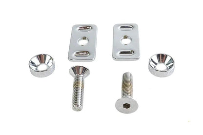 Colony Chrome Swingarm End Plate Adjuster Hardware Kit for Harley Davidson FXD (1991-2000) by Colony