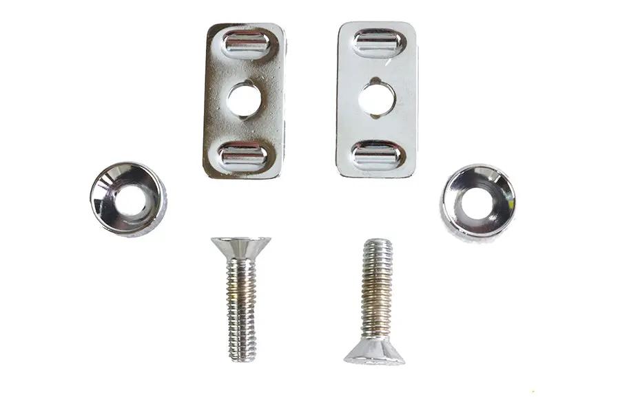 Colony Chrome Swingarm End Plate Adjuster Hardware Kit for Harley Davidson FXD (1991-2000) by Colony