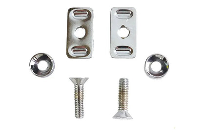 Colony Chrome Swingarm End Plate Adjuster Hardware Kit for Harley Davidson FXD (1991-2000) by Colony