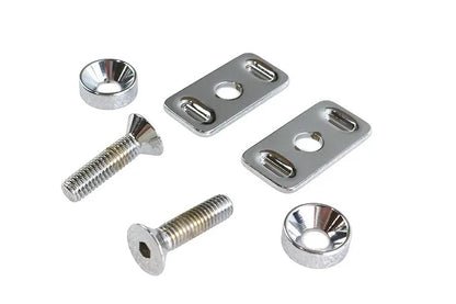 Colony Chrome Swingarm End Plate Adjuster Hardware Kit for Harley Davidson FXD (1991-2000) by Colony