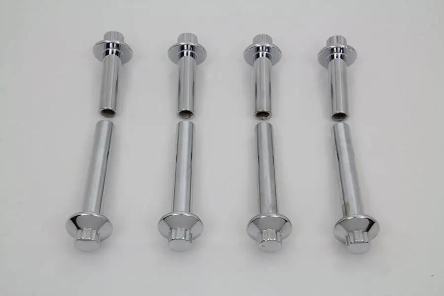 Colony 8-Inch Chrome Cylinder Head Bolt Set for Harley Davidson FXST (1992-2001) by Colony