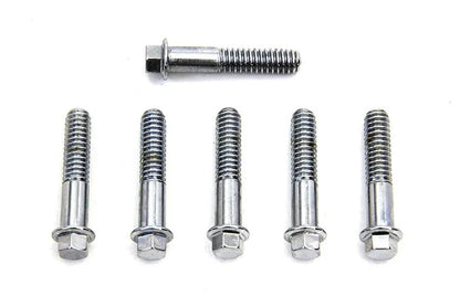 Colony D-Ring Chrome Rocker Arm Cover Screw Set for Harley Davidson FL Models by Colony