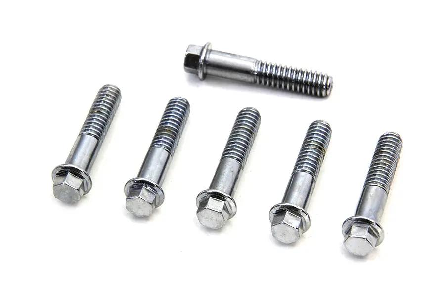 Colony D-Ring Chrome Rocker Arm Cover Screw Set for Harley Davidson FL Models by Colony