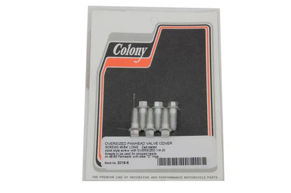 Colony D-Ring Cadmium Rocker Arm Cover Screw Set for Harley Davidson FL 1948-1957 by Colony