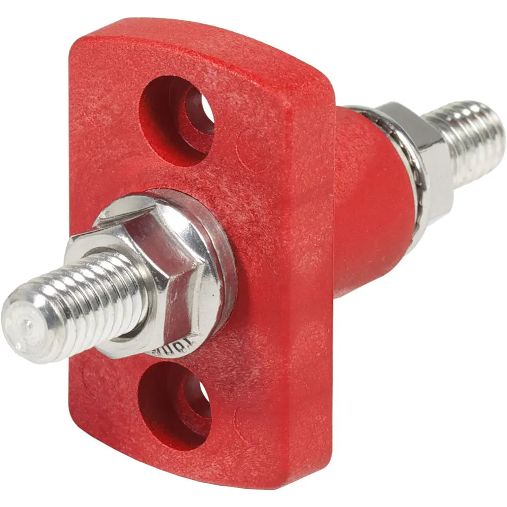 Blue Sea Systems 2204 Red Terminal Feed Through Connector for Marine and Industrial Applications