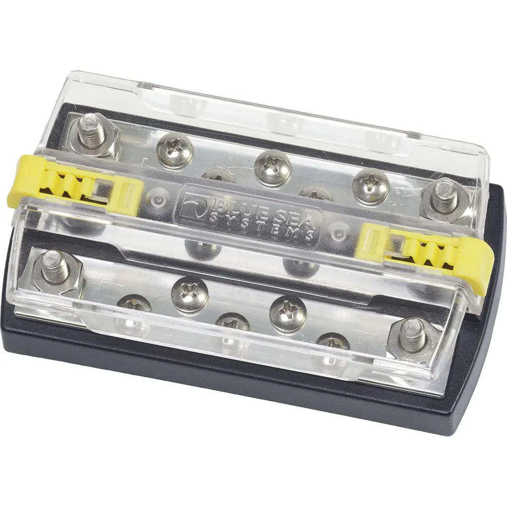 Blue Sea Systems 2722 DualBus Plus 1/4 inch Stud Terminal with 5 x 10-32 Screw Terminals