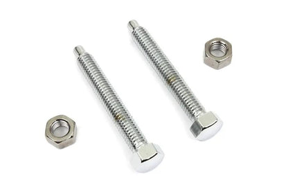 Colony Chrome Rear Axle Adjuster Screw Kit for Harley Davidson FXST & FLST Models by Colony