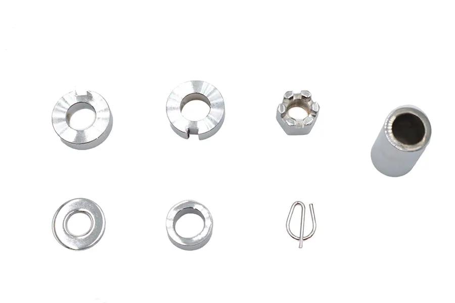Colony Rear Axle Spacer Kit Chrome for Harley Davidson FXST (2000-2007) by Colony