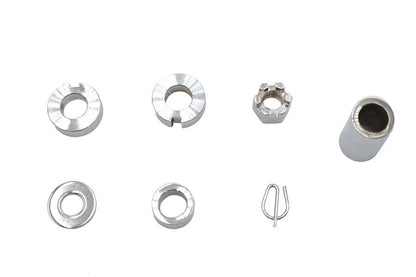 Colony Rear Axle Spacer Kit Chrome for Harley Davidson FXST (2000-2007) by Colony