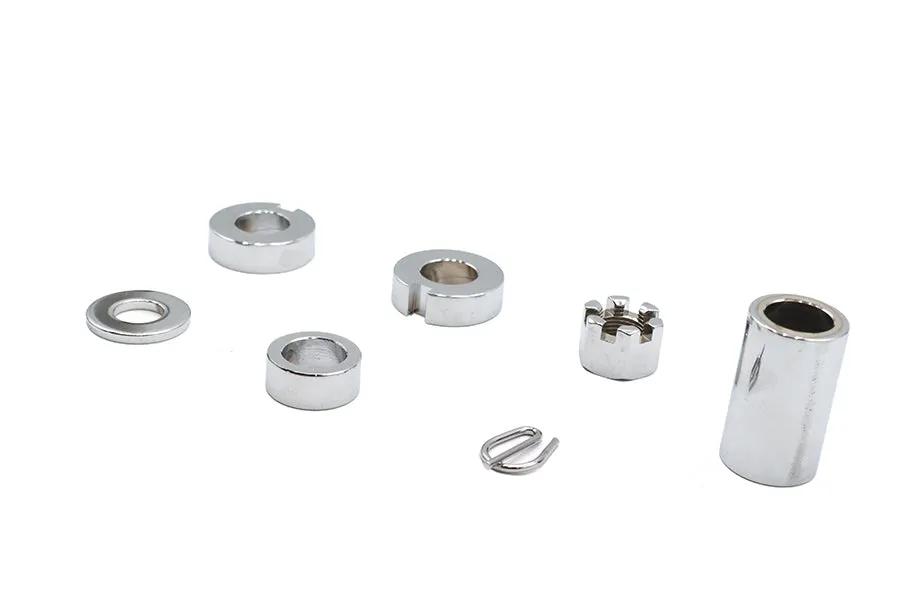 Colony Rear Axle Spacer Kit Chrome for Harley Davidson FXST (2000-2007) by Colony